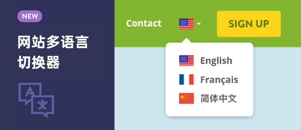 网站新增语言切换器 网站新增语言切换器